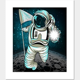 Astronaut Moon Hunter Space Science Posters and Art